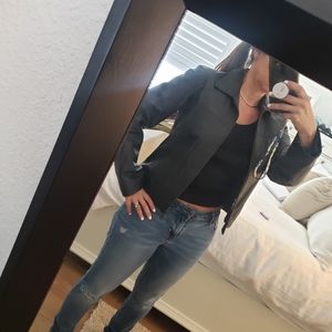 Custom made leather jacket